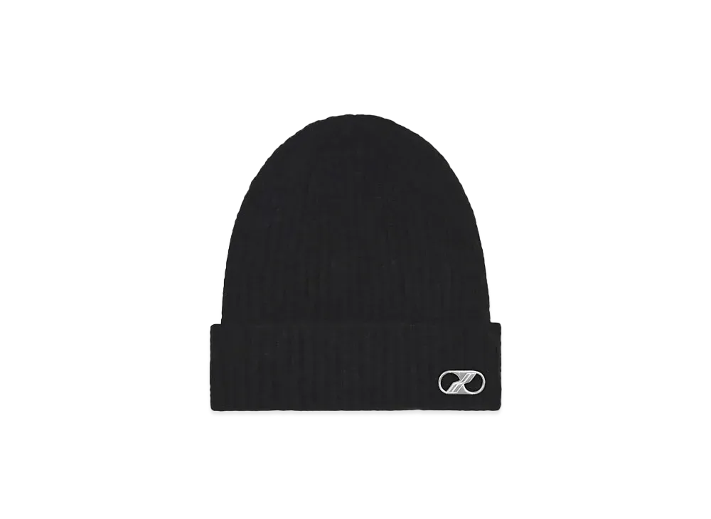 WE11DONE Metal Logo Long Beanie "Black"