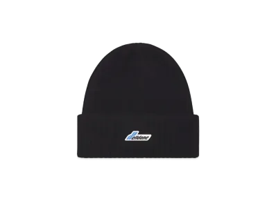 WE11DONE Logo Patched Knit Beanie "Black"
