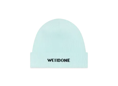 WE11DONE Logo Knit Beanie "Mint"