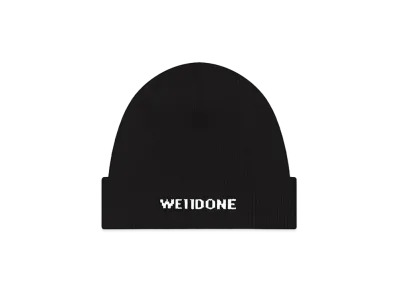 WE11DONE Logo Knit Beanie "Black"