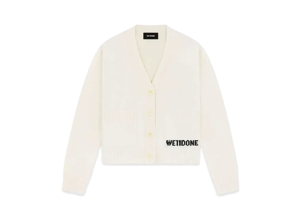 WE11DONE Pocket Cardigan "Ivory"