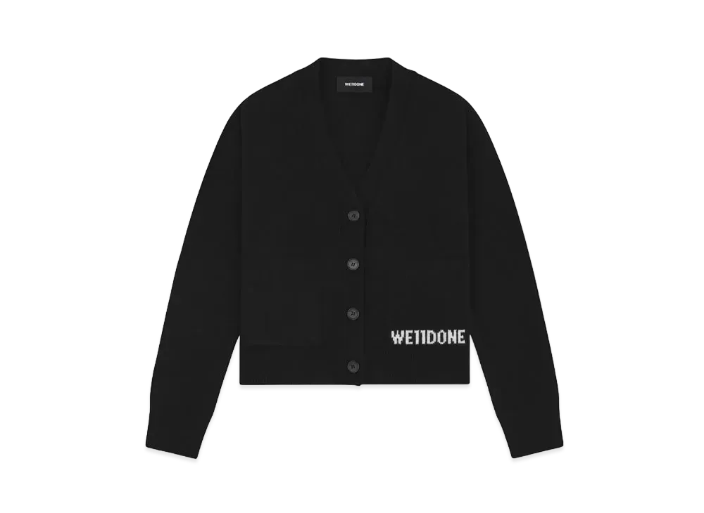 WE11DONE Pocket Cardigan "Black"
