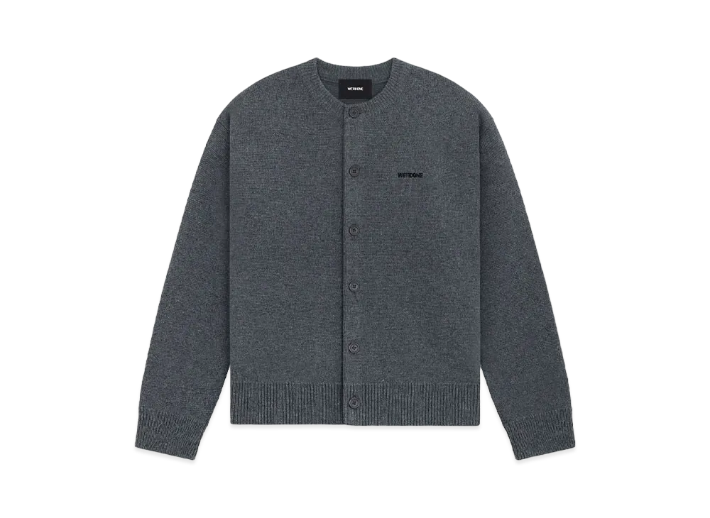 WE11DONE Logo Knit Cardigan 