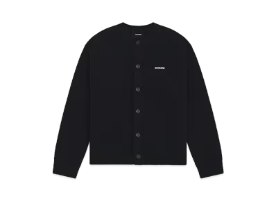 WE11DONE Logo Knit Cardigan "Black"