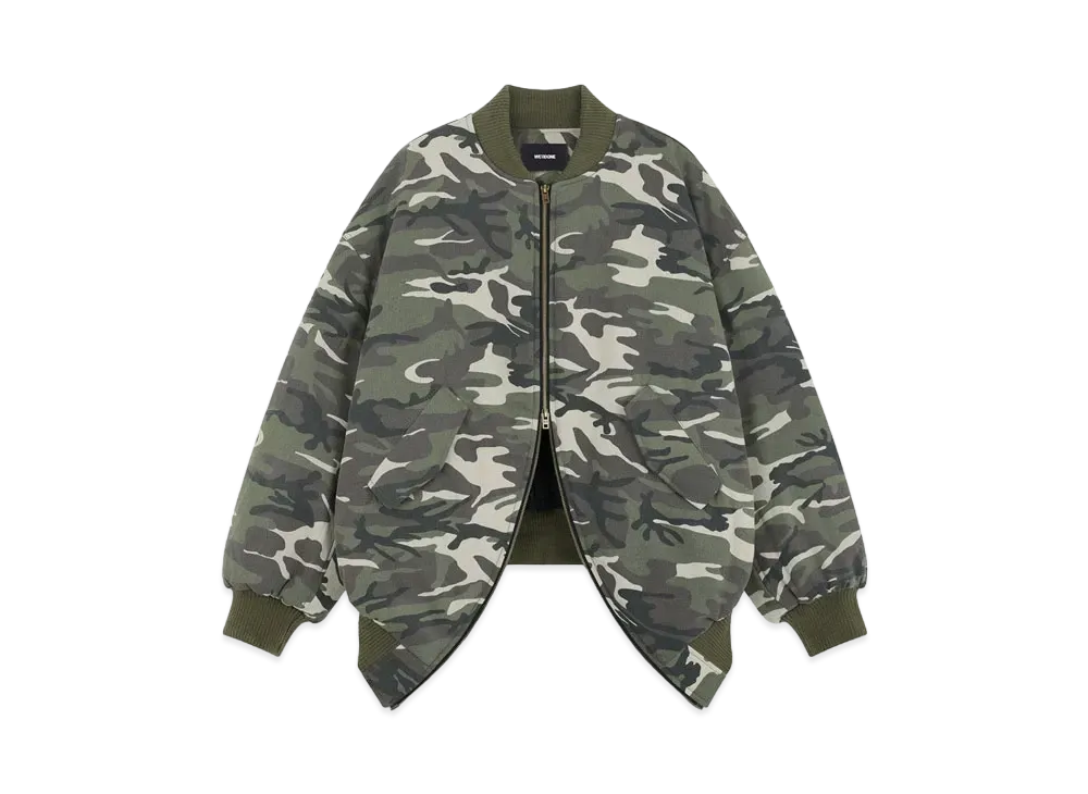 WE11DONE Camo Bomber Jacket "Beige"