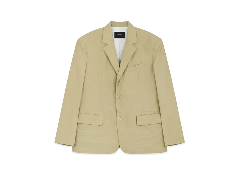 WE11DONE Crinkled Blazer "Beige"