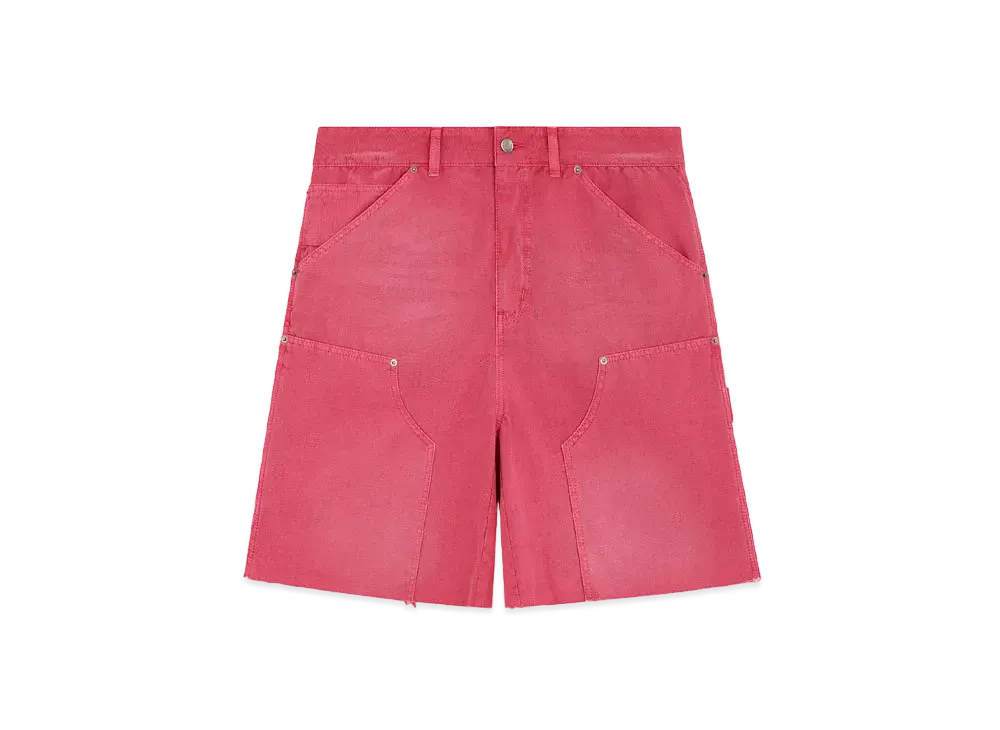 WE11DONE Bermuda Carpenter Pants "Pink"