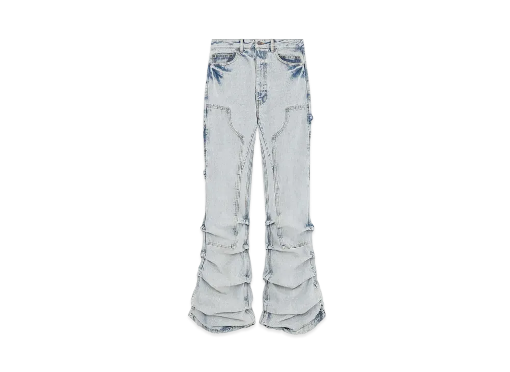 WE11DONE Wave Denim Work Pants "Ice"