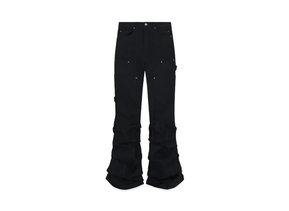 WE11DONE Wave Denim Work Pants "Black"