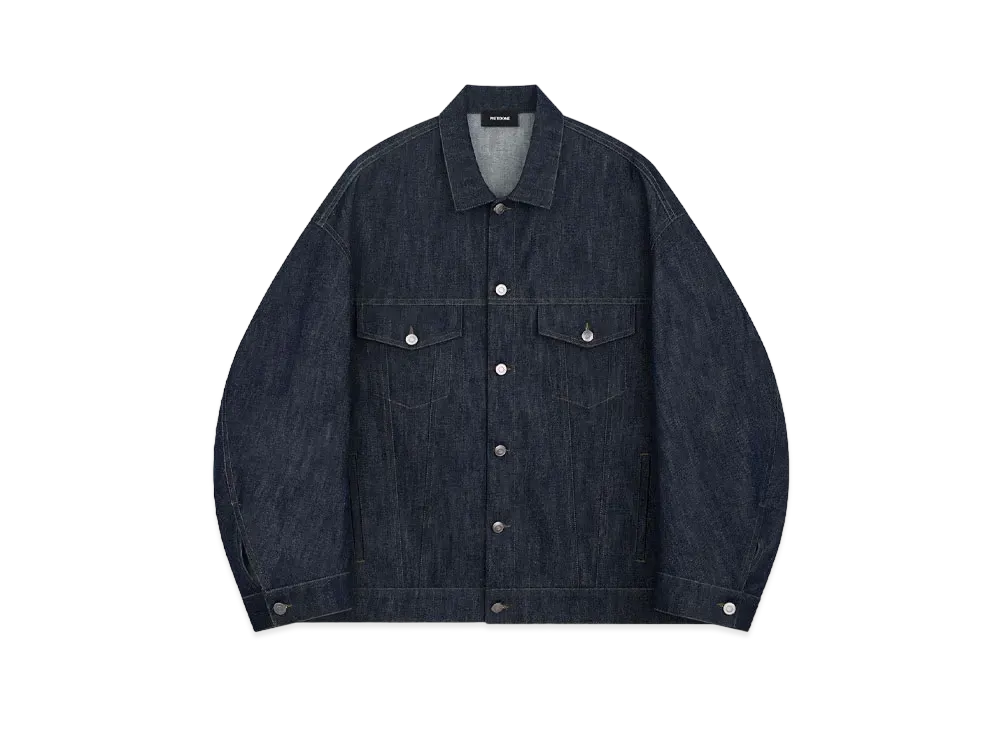 WE11DONE Greige Denim Jacket "Navy"