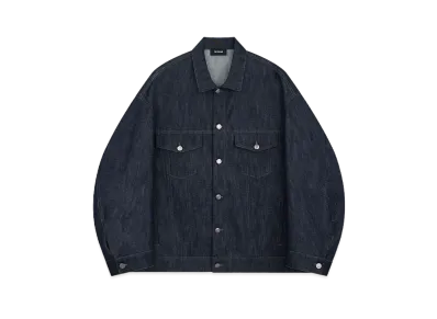 WE11DONE Greige Denim Jacket "Navy"