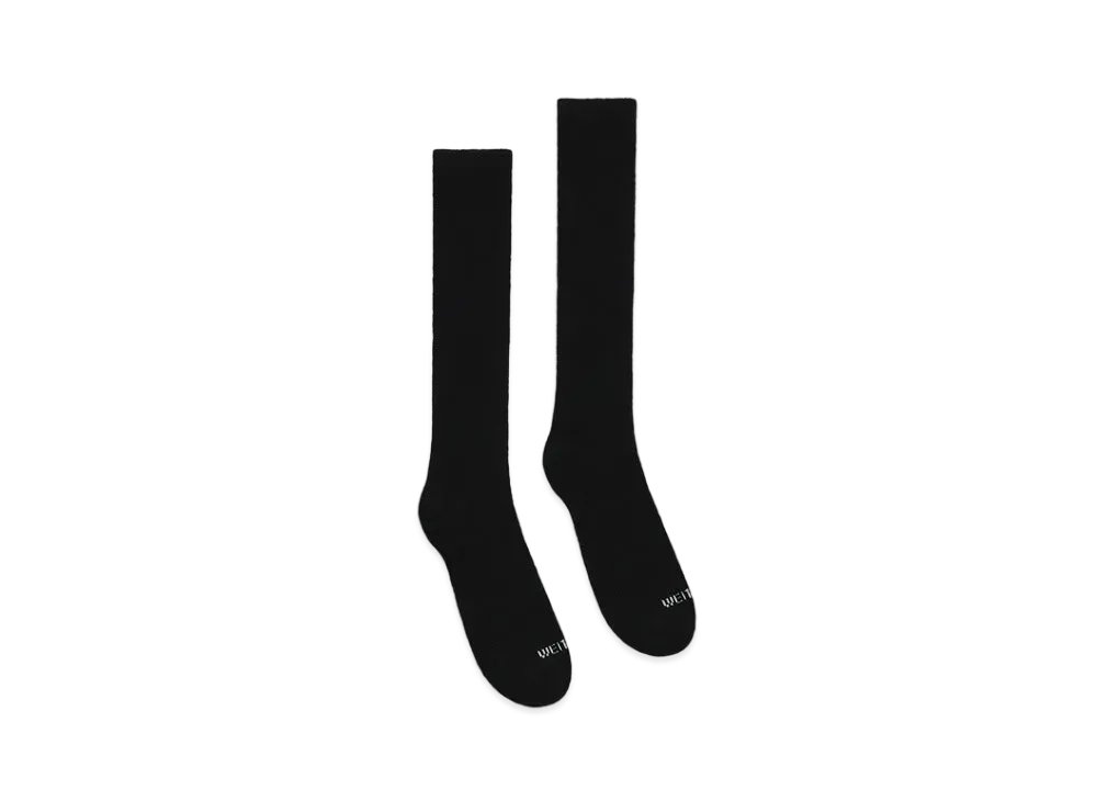 WE11DONE Jacquard High Socks "Black"