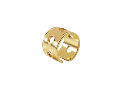 WE11DONE Punch Ring "Gold"