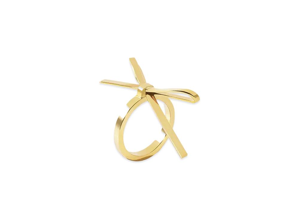 WE11DONE Medium Bow Ring "Gold"