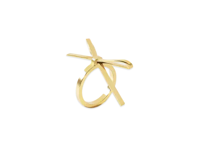 WE11DONE Medium Bow Ring "Gold"