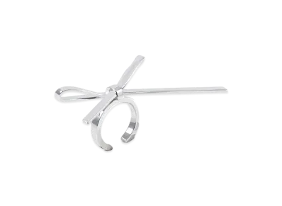 WE11DONE Bow Nail Ring "Silver"