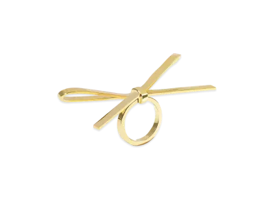 WE11DONE Bow Ring "Gold"