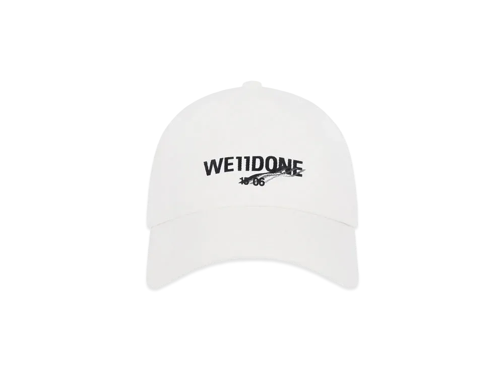 WE11DONE Basic 1506 Logo Cap "White"
