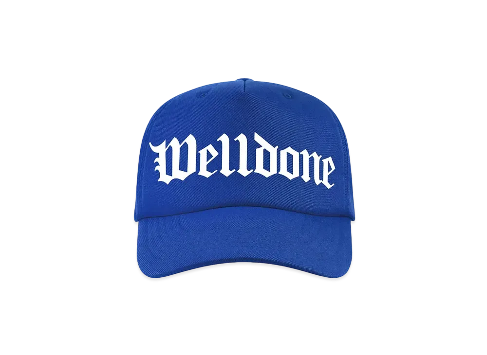 WE11DONE Gothic Logo Baseball Cap "Blue"