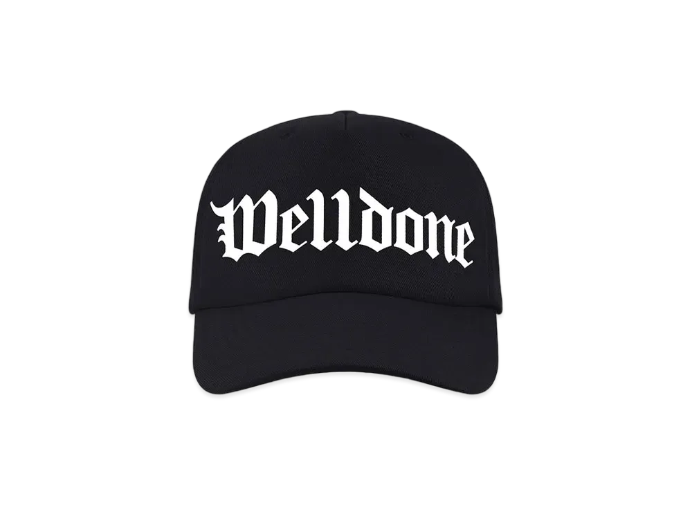 WE11DONE Gothic Logo Baseball Cap "Black"
