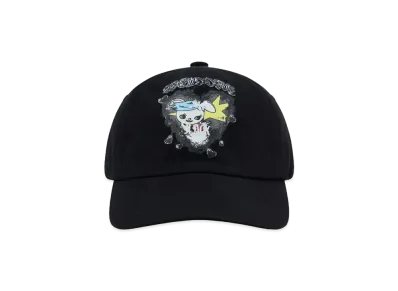 WE11DONE Washed Printed Cap "Black"