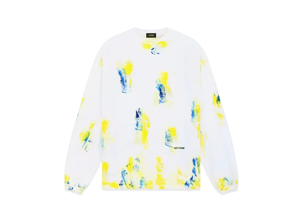 WE11DONE Painted T-shirt "White"