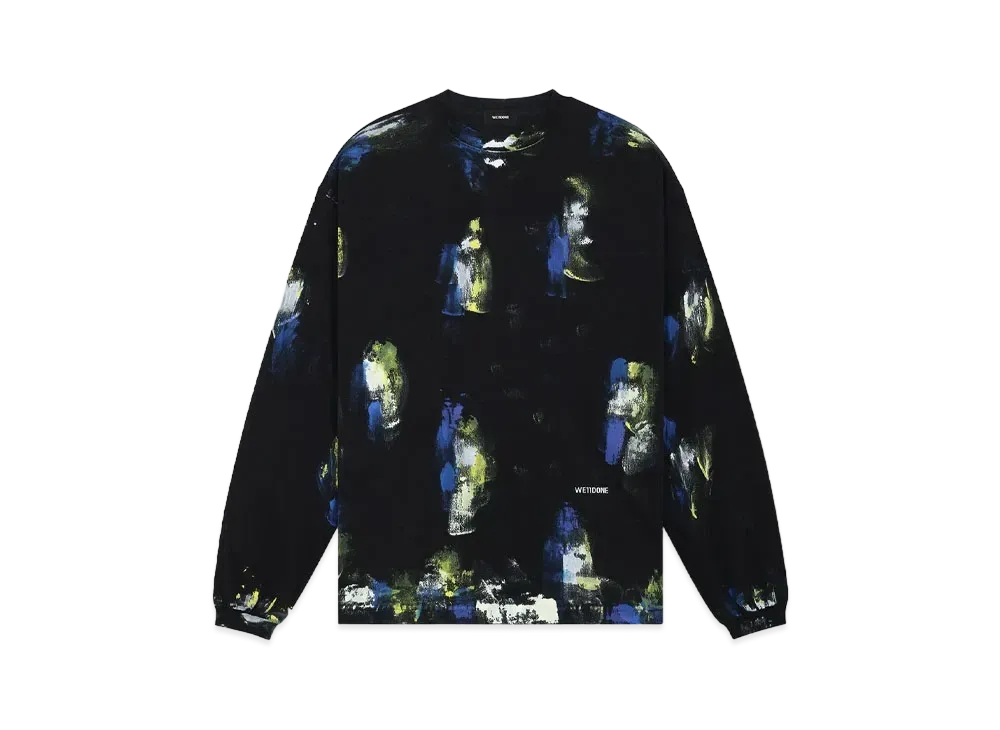 WE11DONE Painted T-shirt "Black"