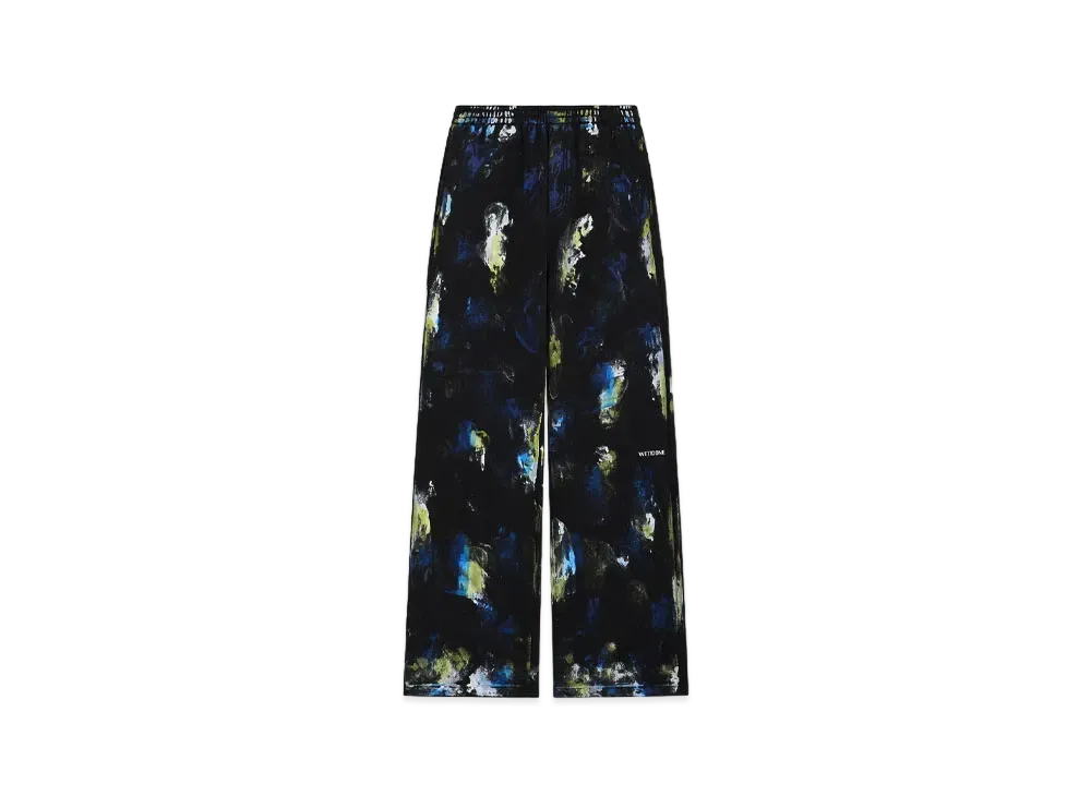 WE11DONE Painted Jersey Pants "Black"