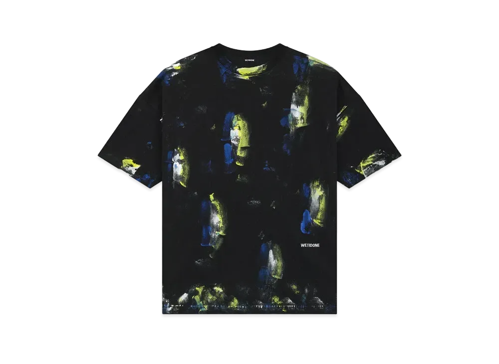 WE11DONE Painted T-shirt "Black"