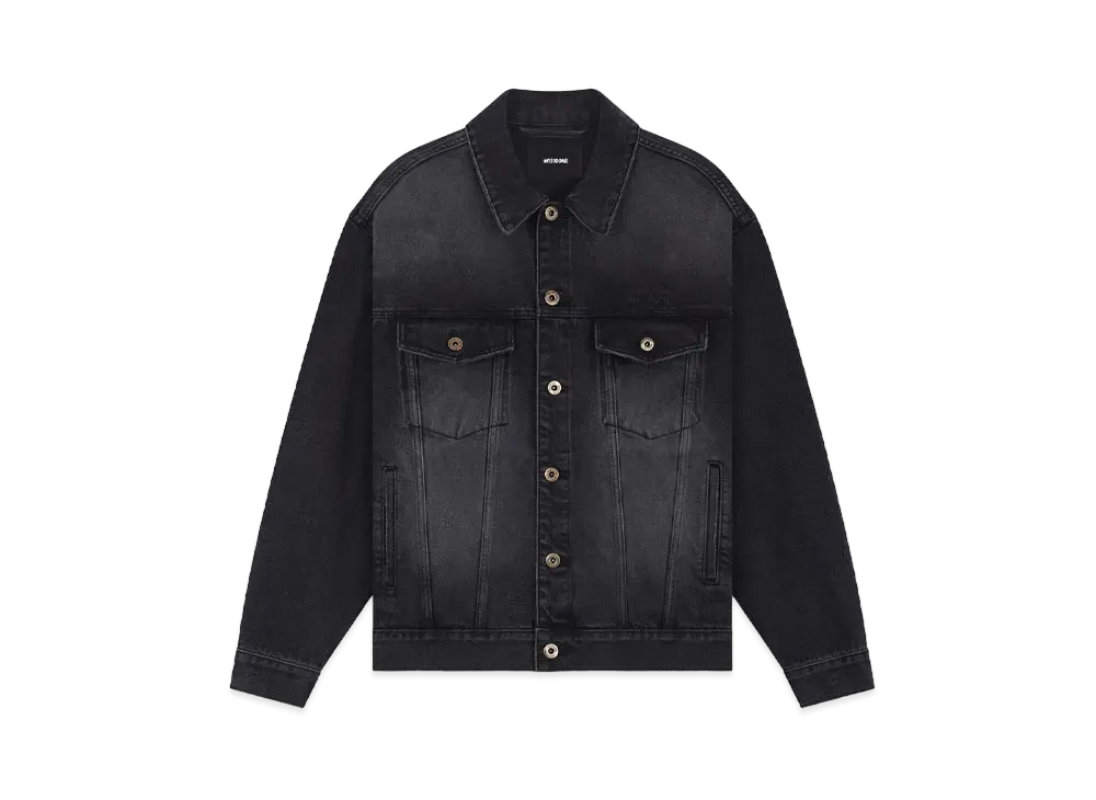 WE11DONE Washed Denim Jacket "Black"