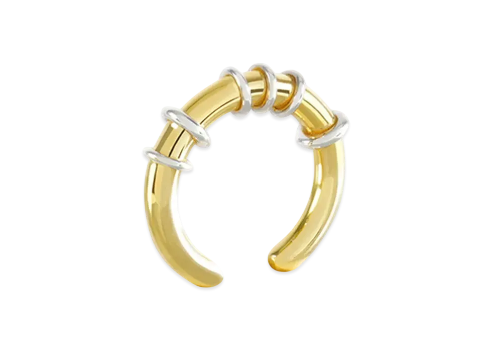 WE11DONE Hoop Ring "Gold"