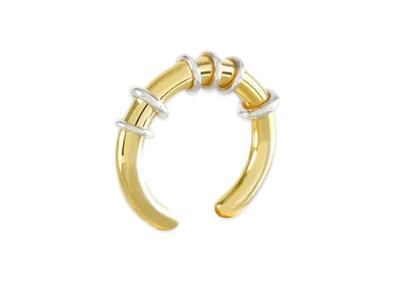WE11DONE Hoop Ring "Gold"