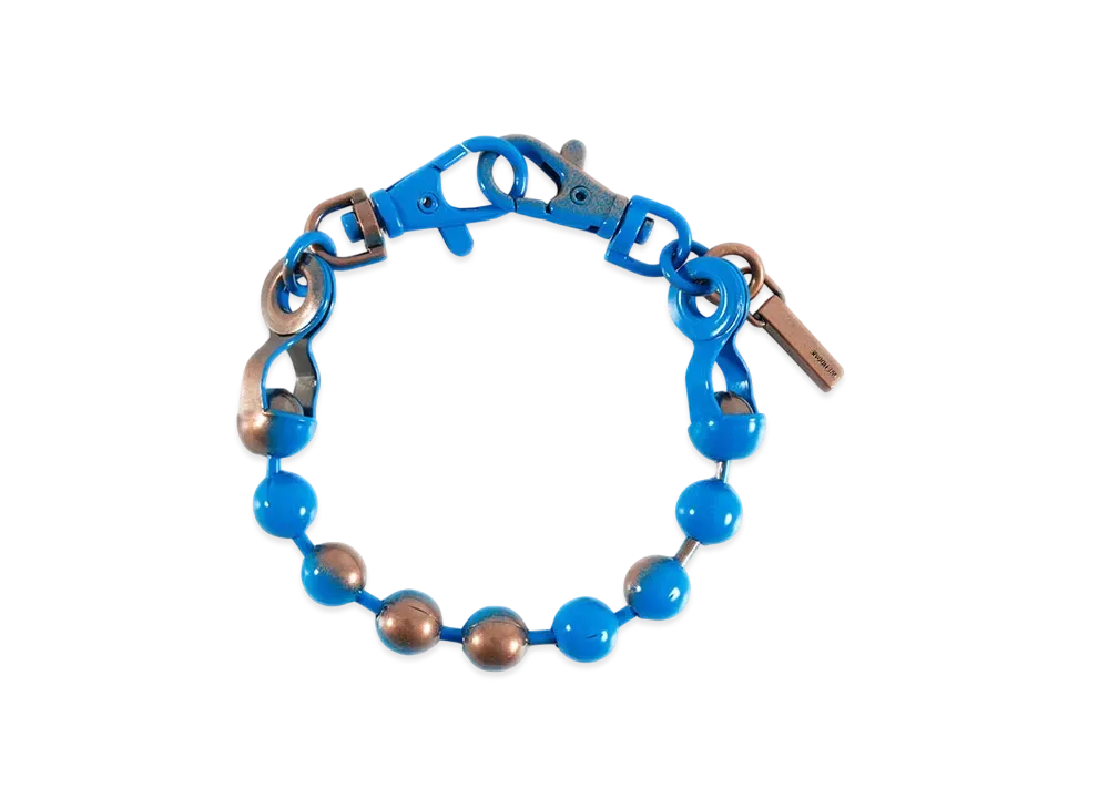 WE11DONE Colored Ball Chain Bracelet "Blue"