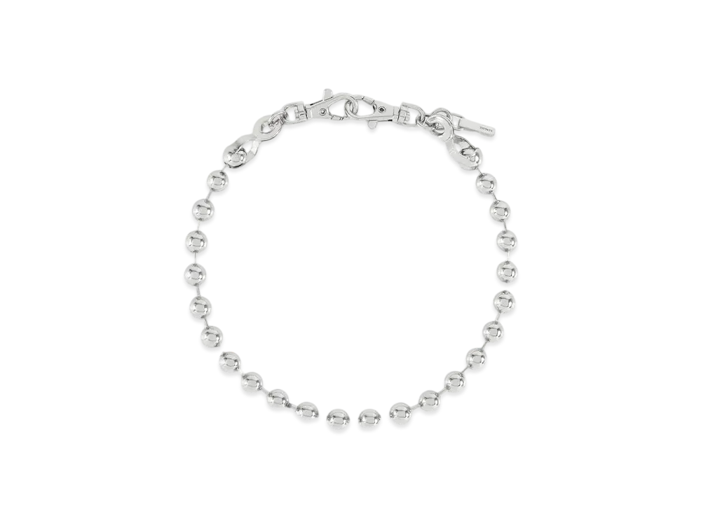 WE11DONE Ball Chain Necklace "Silver"