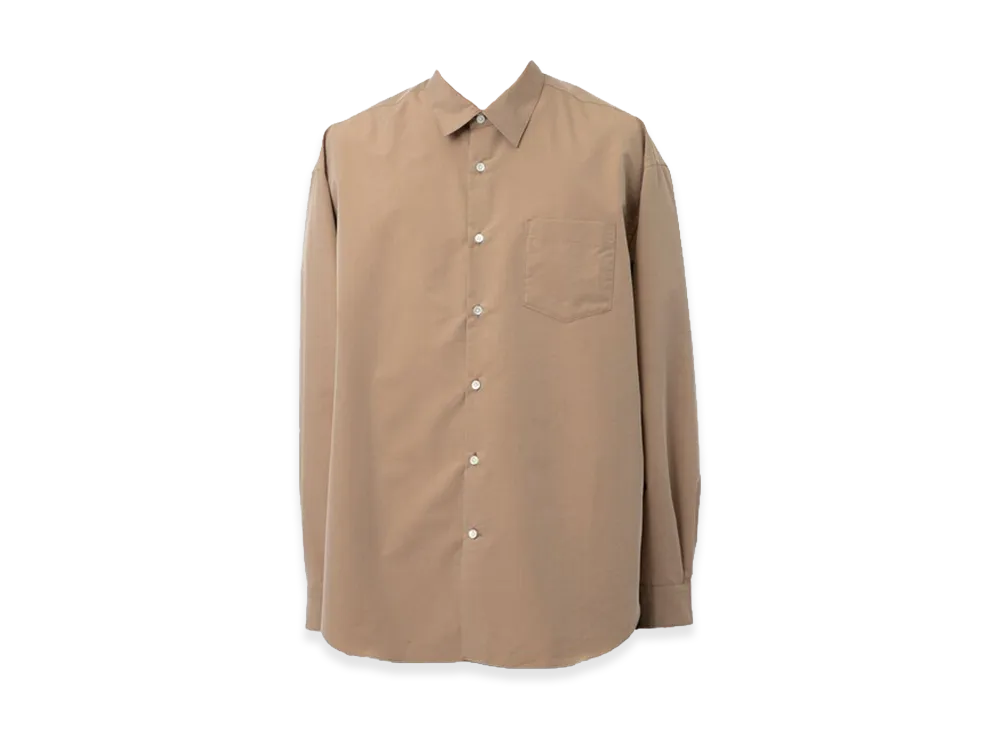 WELLDER Wide Silhouette Shirts "Camel"