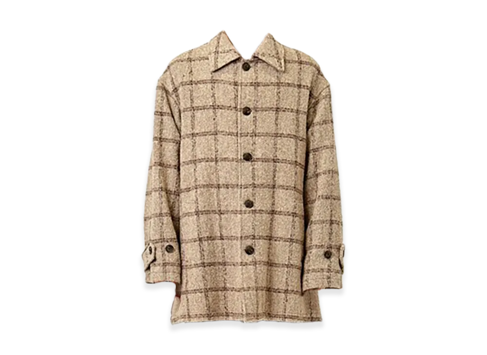 WELLDER Windowpane Car Coat "Camel"