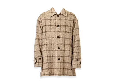 WELLDER Windowpane Car Coat "Camel"