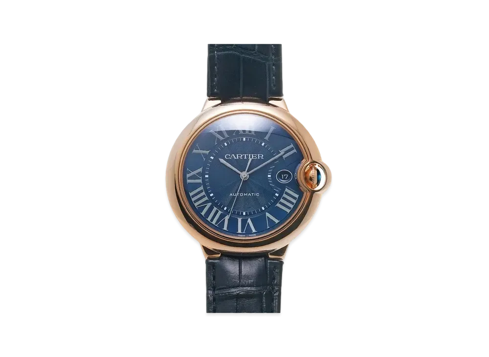 Cartier Ballon Bleu de Cartier Watch "Pink Gold/Blue" WGBB0036