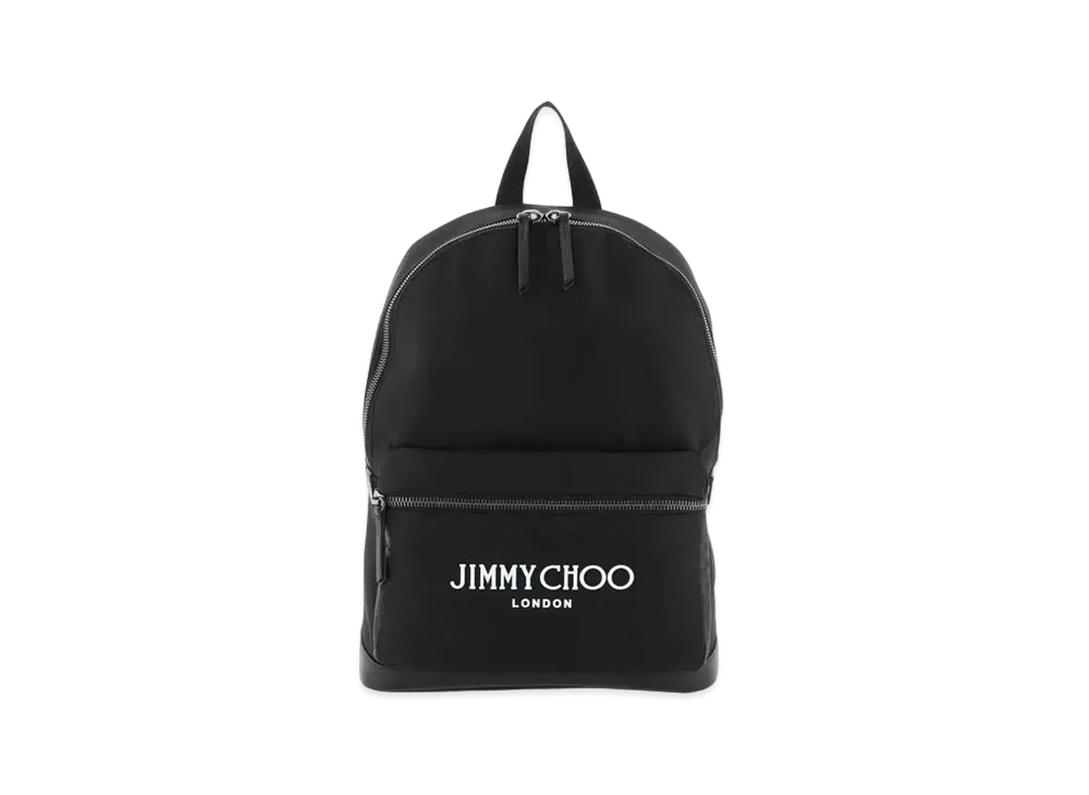 Jimmy Choo Wilmer Nylon Backpack With Jimmy Choo Logo "Black"