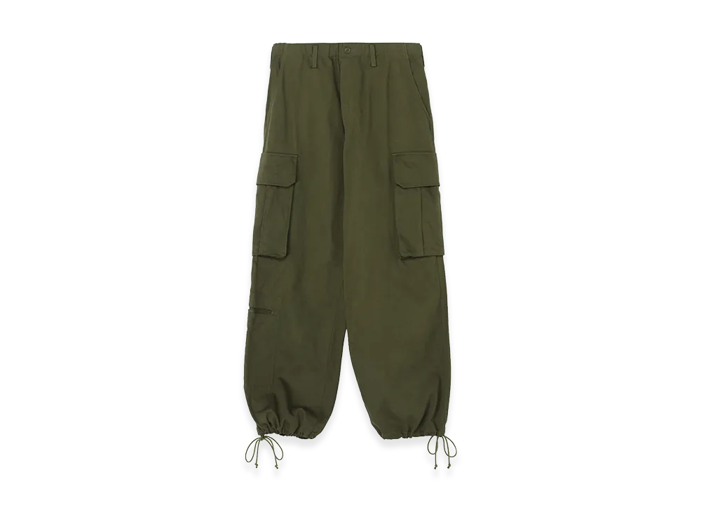 WILDSIDE YOHJI YAMAMOTO Katsuragi Cotton Cargo Pants "Khaki"