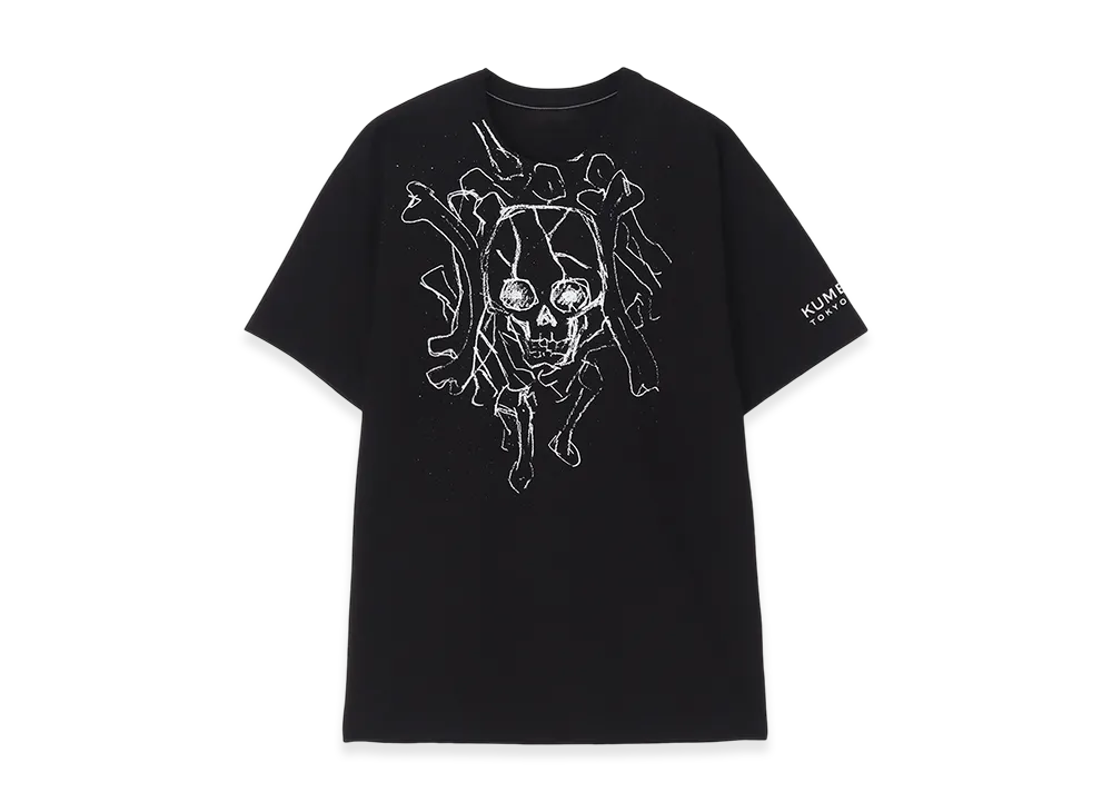 WILDSIDE x KUME 90th Skull Heavy Weight T-shirt "Black"