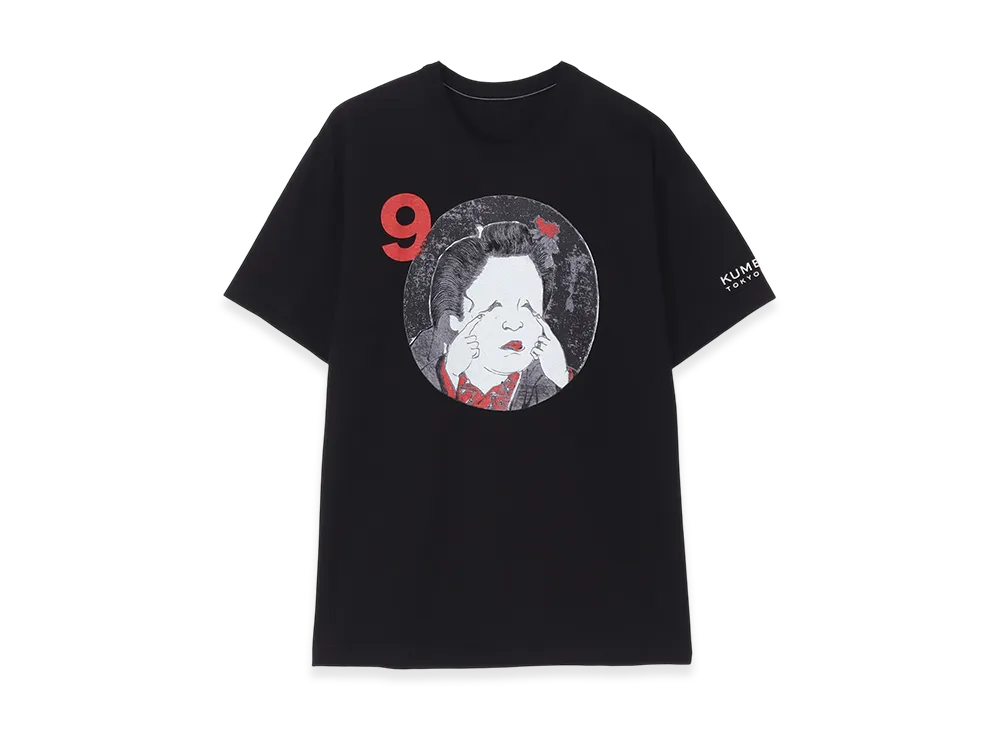 WILDSIDE x KUME 90th Otafuku Heavy Weight T-shirt "Black"