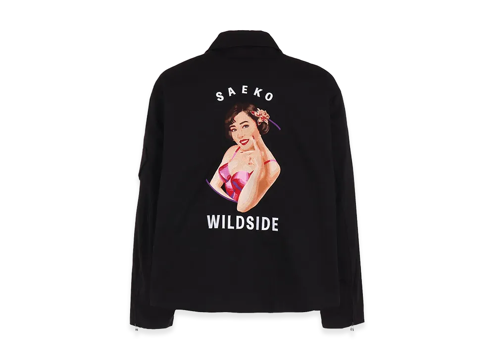 WILDSIDE YOHJI YAMAMOTO Saeko Tsuemura Cotton Chino Blouson "Black"