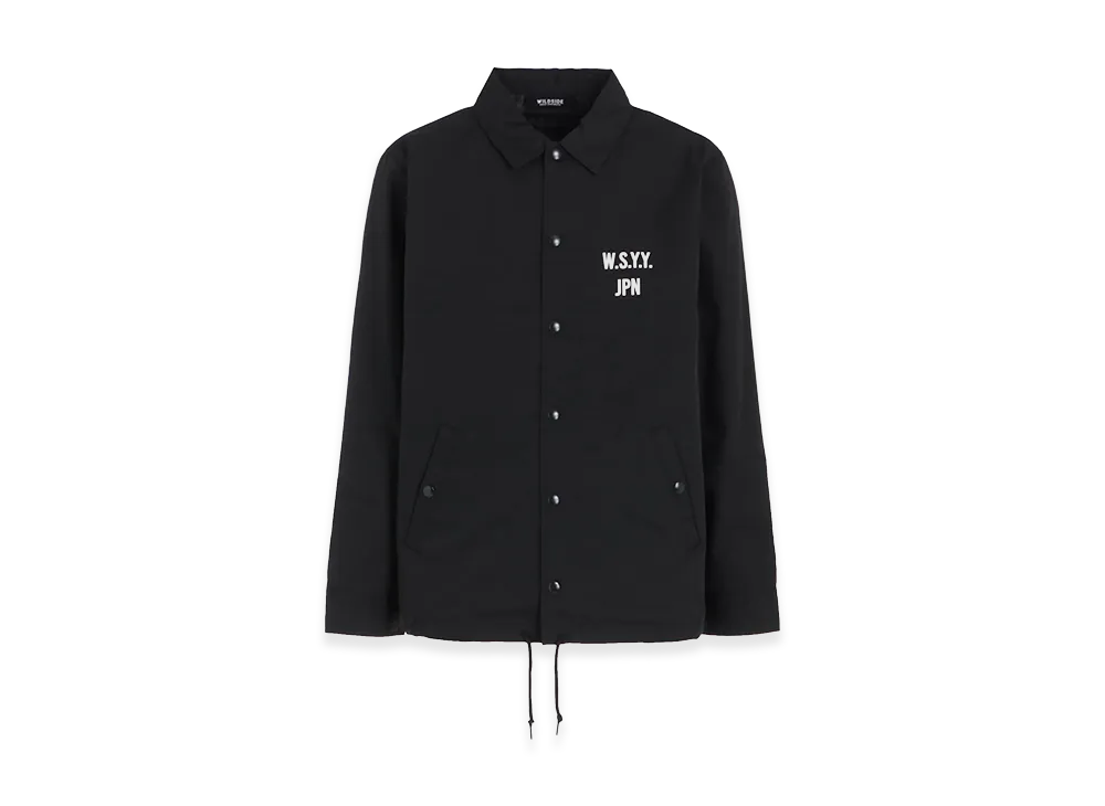 WILDSIDE YOHJI YAMAMOTO Logo Coach Jacket "Black"