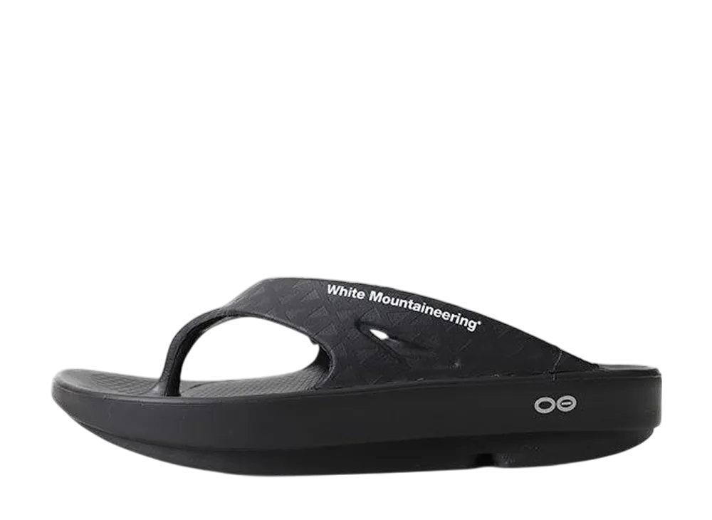 White Mountaineering x OOFOS Sandal "Black"