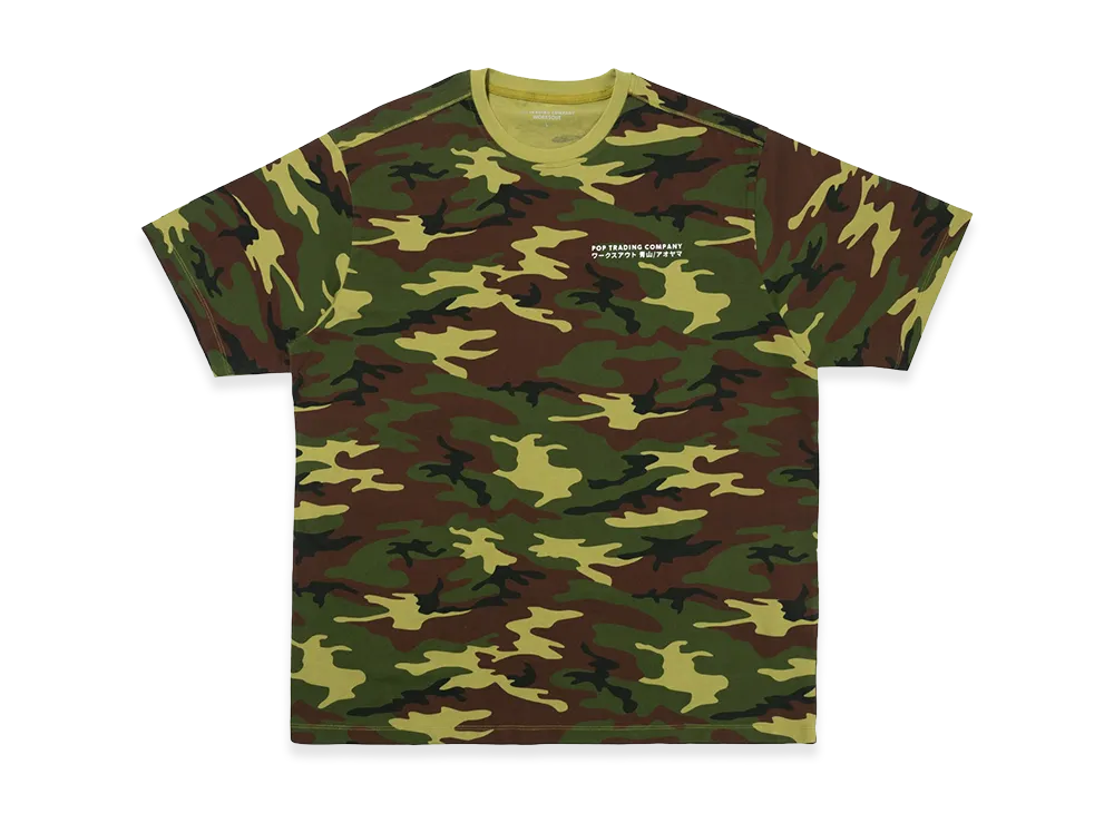 WORKSOUT x POP TRADING COMPANY Aoyama Exclusive Tee "Camo"