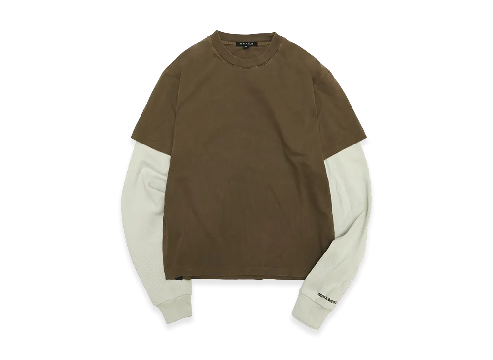 WORKSOUT x Beach Brains Aoyama Exclusive L/S Tee "Brown"