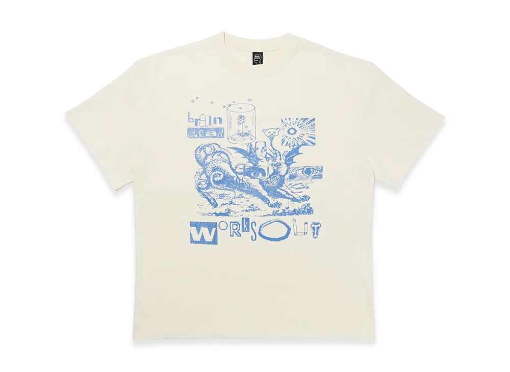 WORKSOUT x Brain Dead Aoyama Exclusive Tee "Natural"