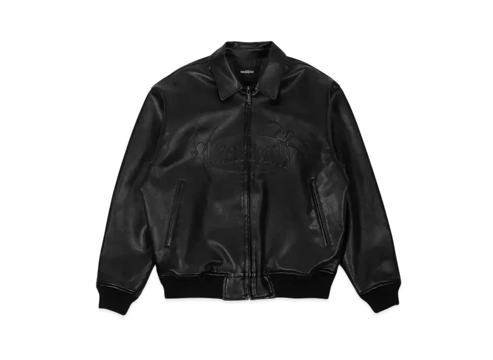 WASTED PARIS Boiler Reset Varsity Jacket "Black"