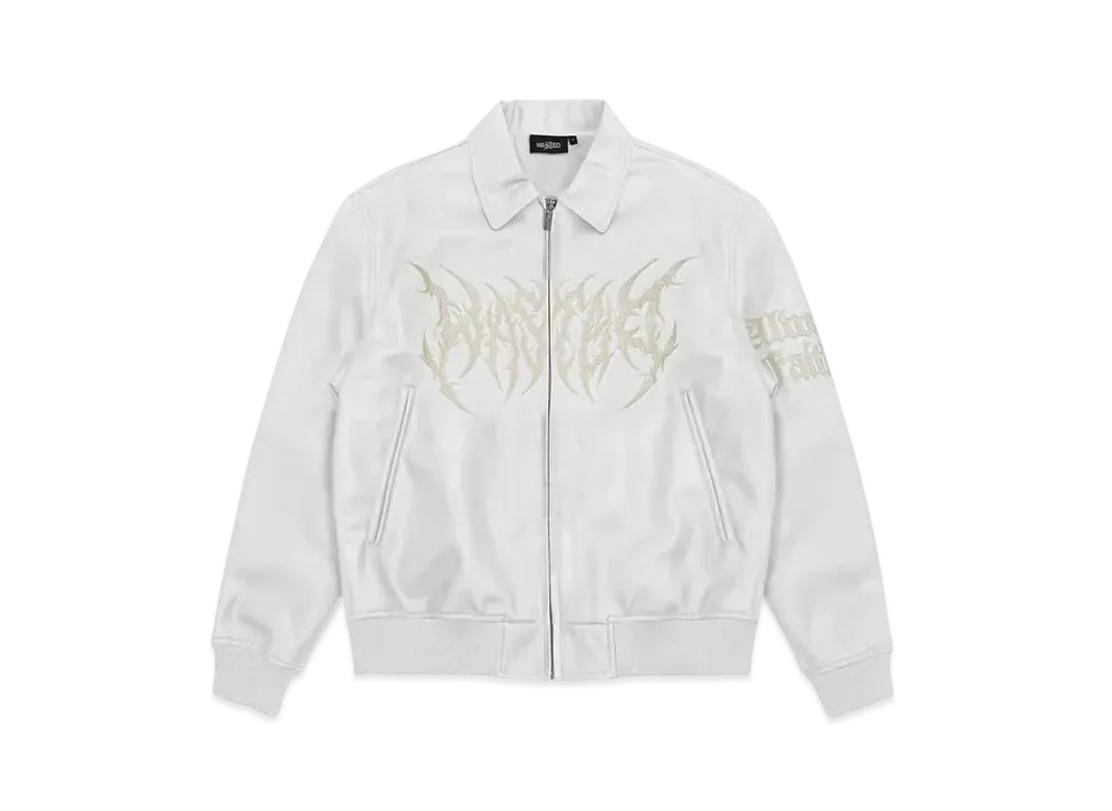 WASTED PARIS Varsity Jacket Blitz "White"